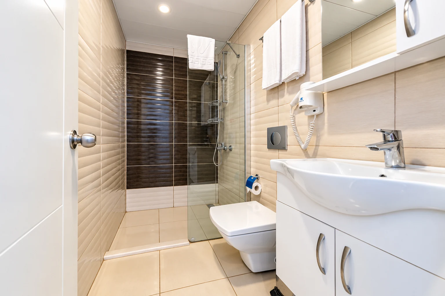 Badezimmer des Standardzimmers mit Dusche
